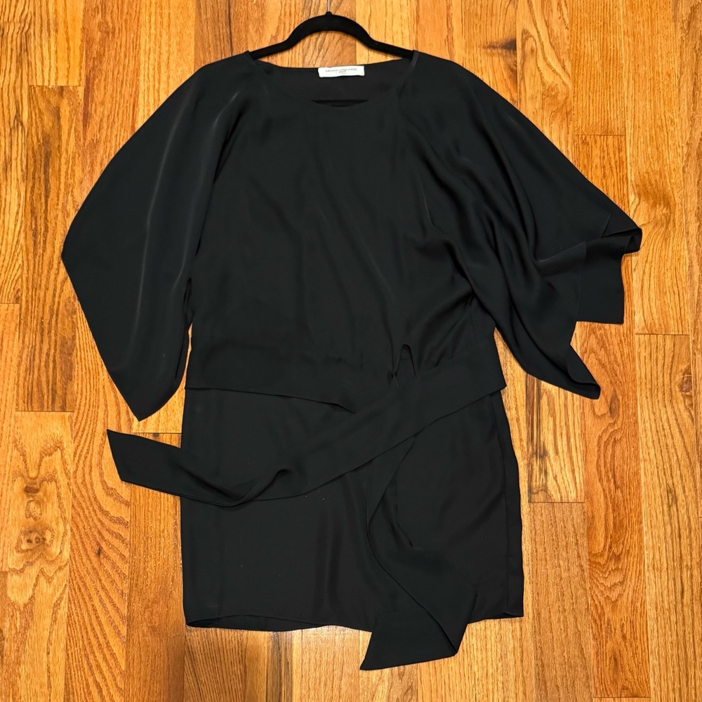 Amanda Uprichard Foster Dress - Black Y2K Asymmetrical - Picture 4 of 5